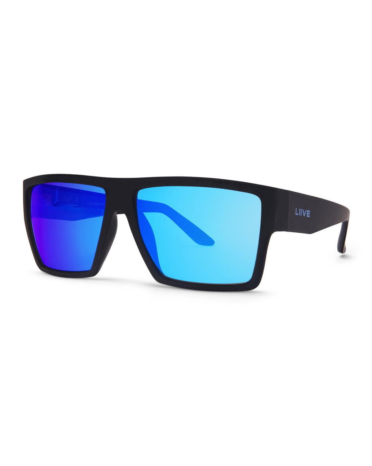 AMP | Mirror Polarised Matt Black | angle