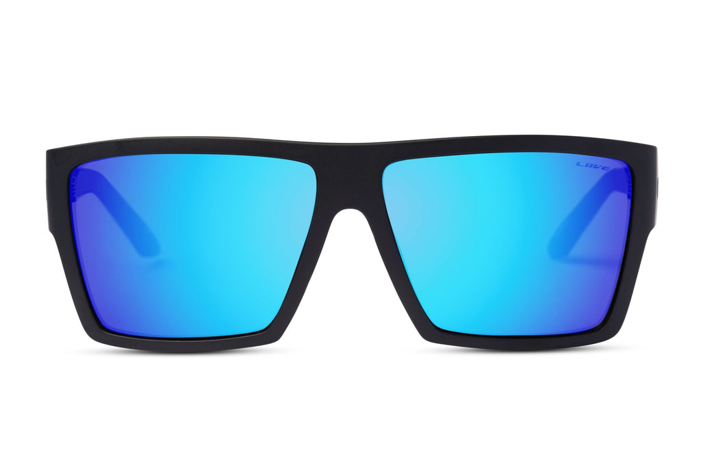 AMP - Mirror Polarised Matt Black - Liive Vision
