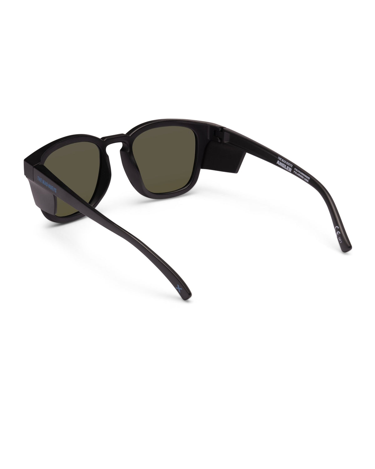 Angler | Blue Mirror Polarised Matt Black | detail