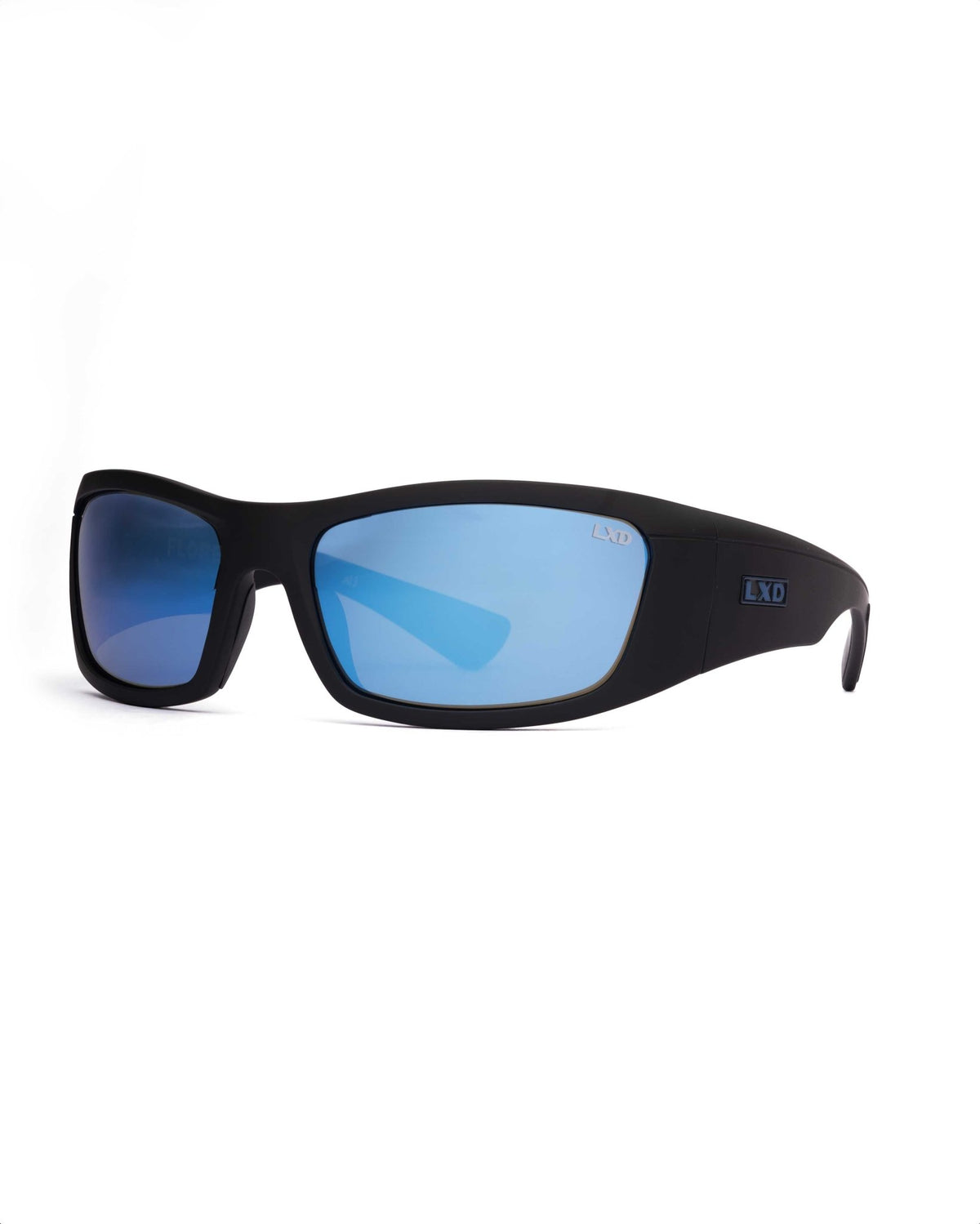Flores | Mirror Polarised Matt Black | angle