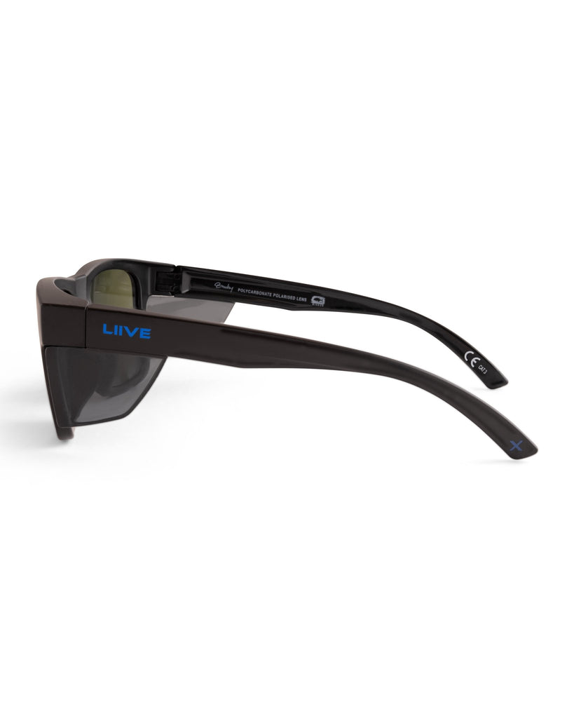 Jonny Brooks Mirror Polarised Matt Black Liive Vision