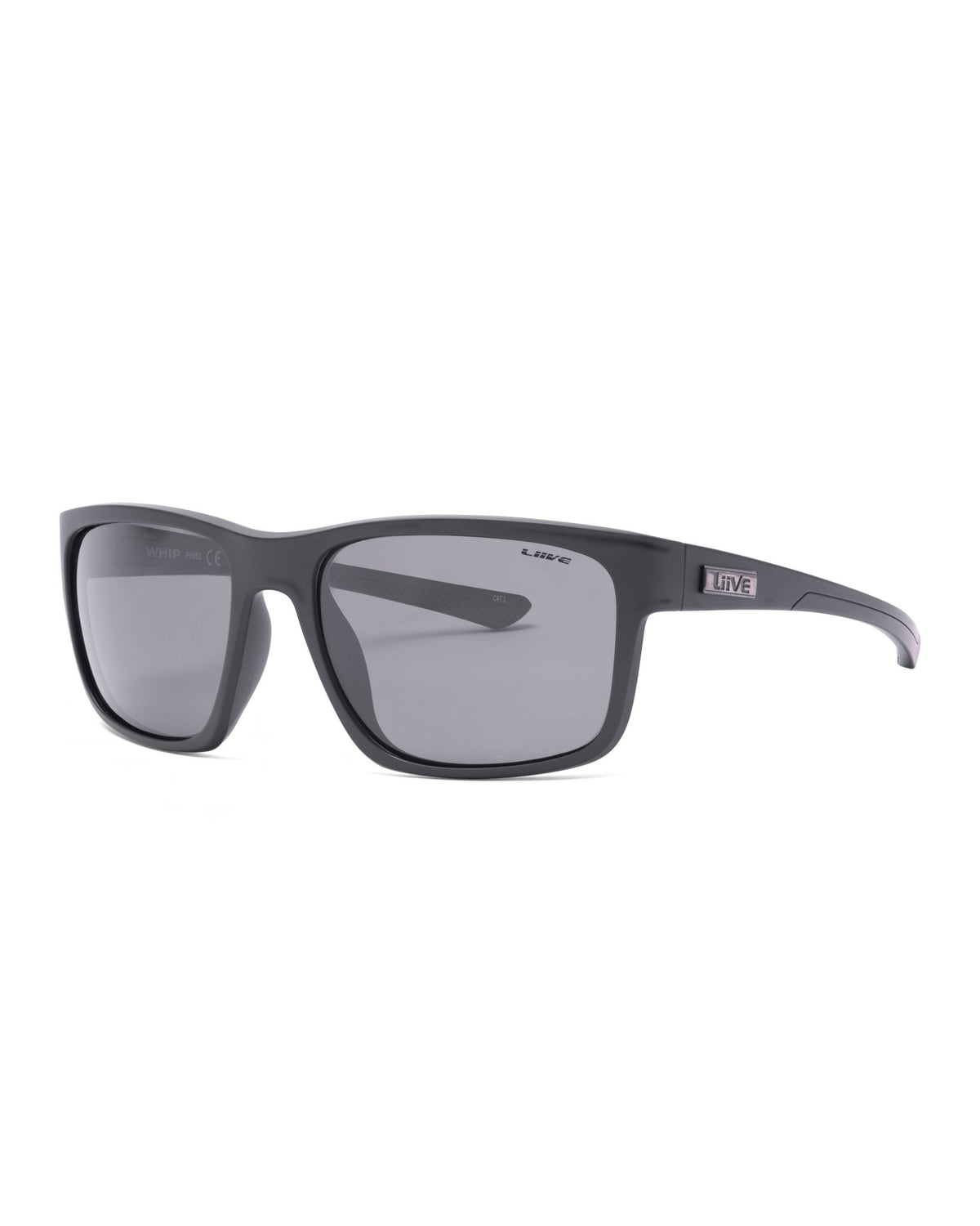 Whip | Polarised Matt Black | angle