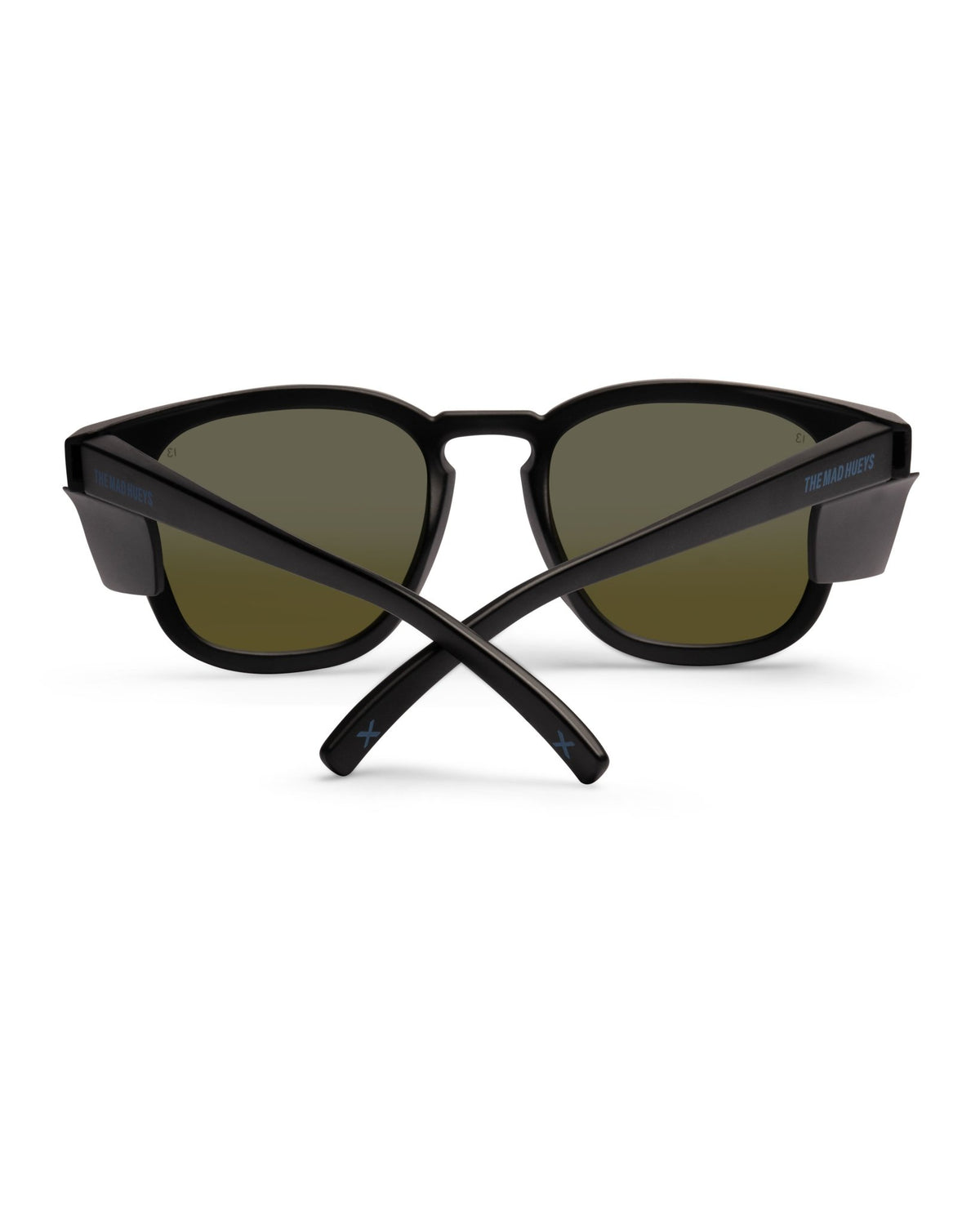 Angler | Blue Mirror Polarised Matt Black | detail