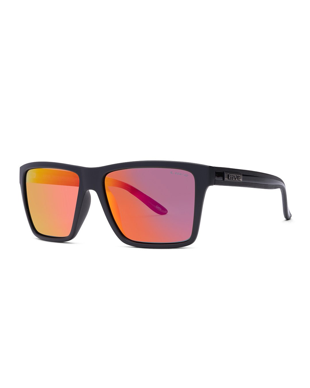 Bazza | Bazza - Mirror Polarised Twin Blacks | angle