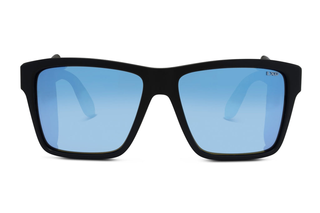 Caspian Mirror Polarised Matt Black Liive Vision