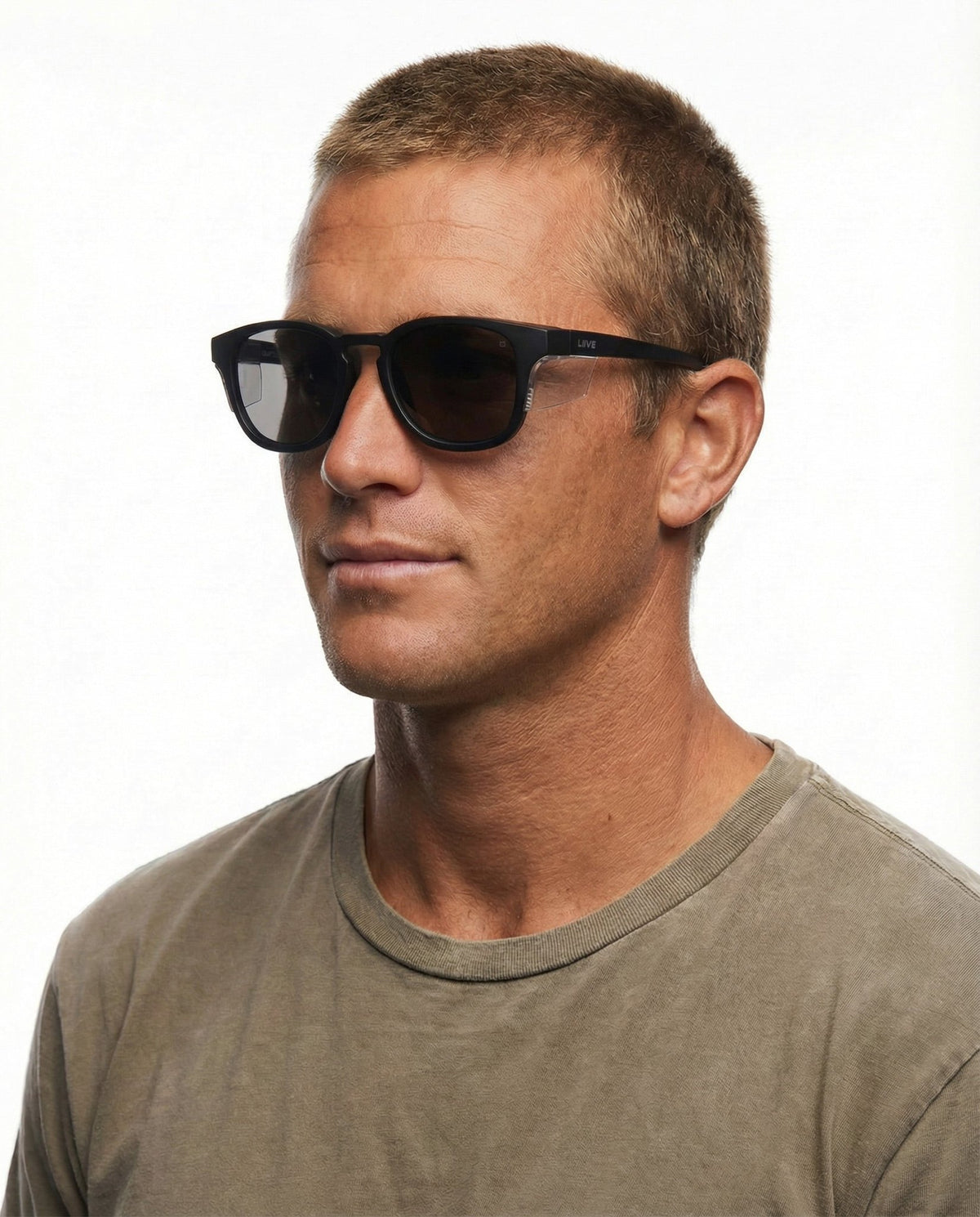 Crafter Safety | Polarised Matt Black Clear Blinker | lifestyle