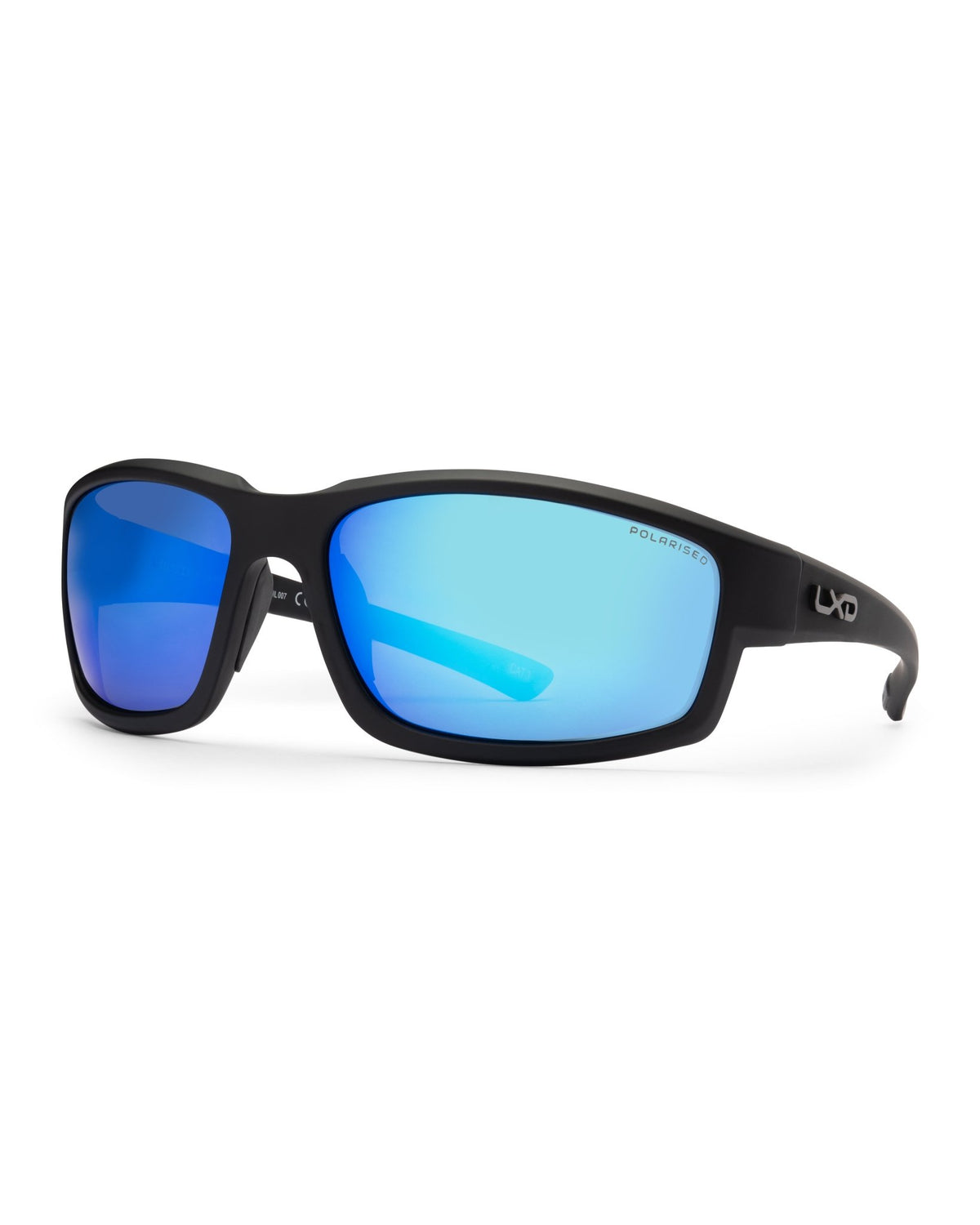 Exmouth | Blue Mirror Matt Black | angle
