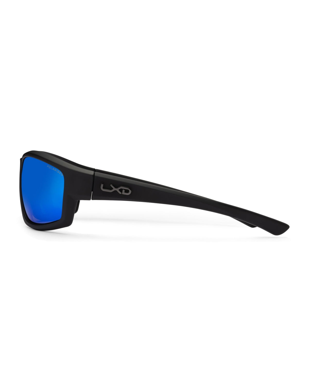 Exmouth | Blue Mirror Matt Black | side