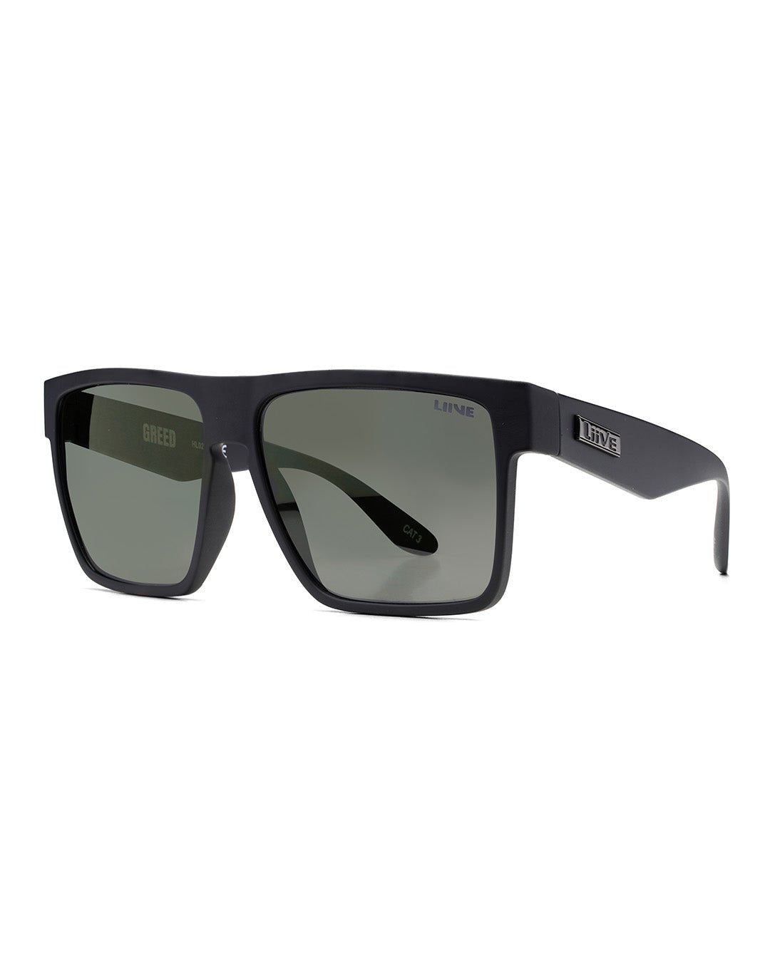 Greed | Greed - Polarised Matt Black | angle