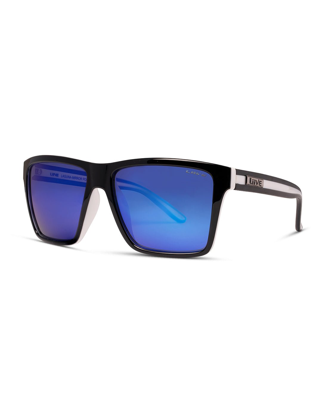 Laguna | Mirror Polarised Matt Black White | angle