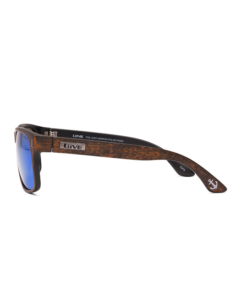The Lewy | Mirror Polarised Brown Sanded | side