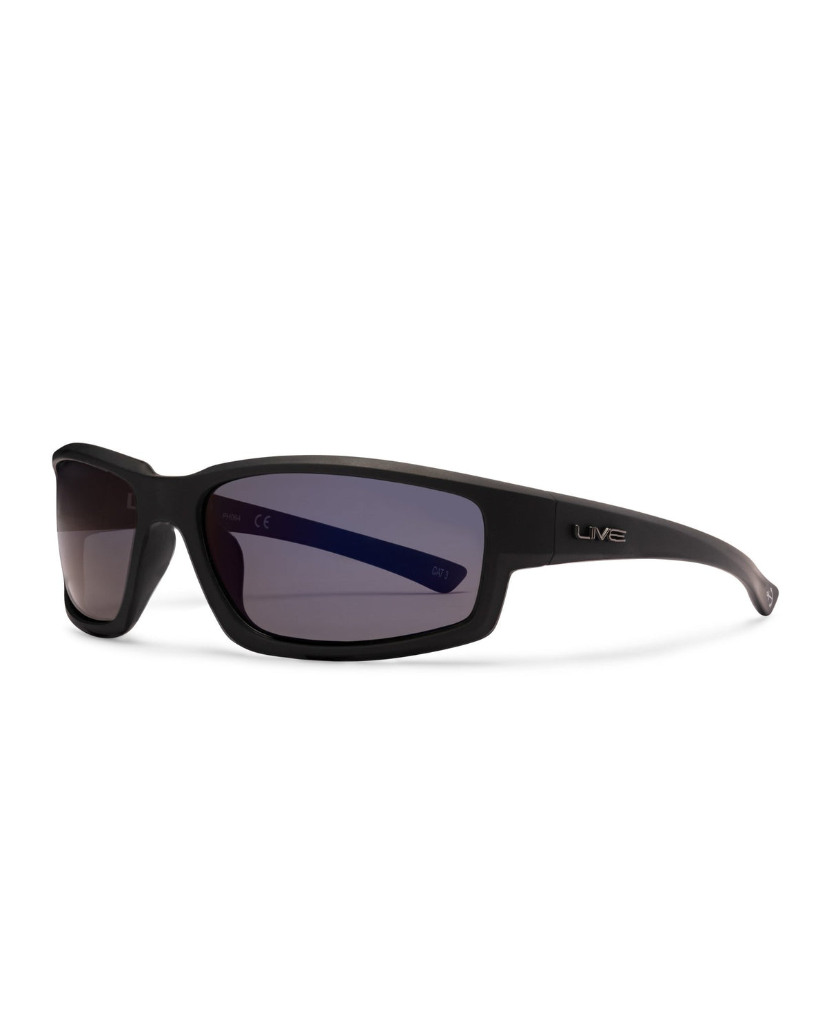 Long Tail | Blue Mirror Polarised Matt Black | angle