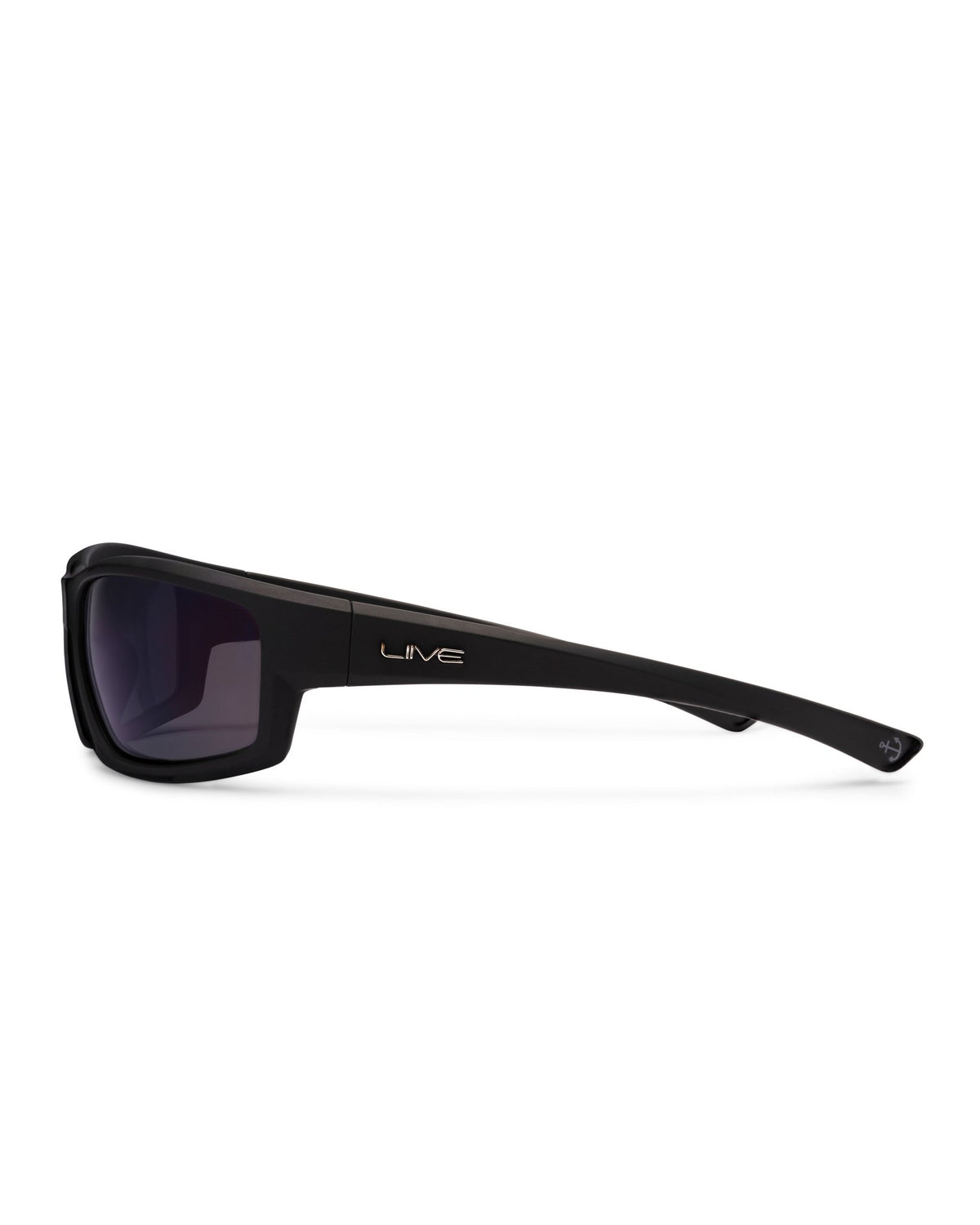 Long Tail | Blue Mirror Polarised Matt Black | side
