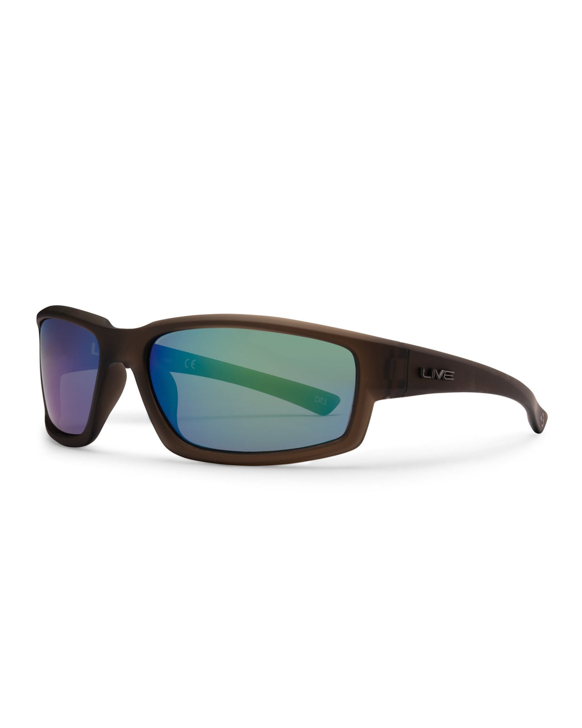 Long Tail | Green Mirror Polarised Matt Xtal Army | angle