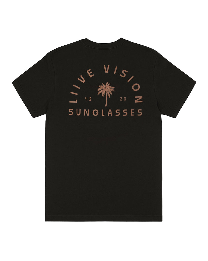 PALM T - SHIRT BLACK - Liive Vision