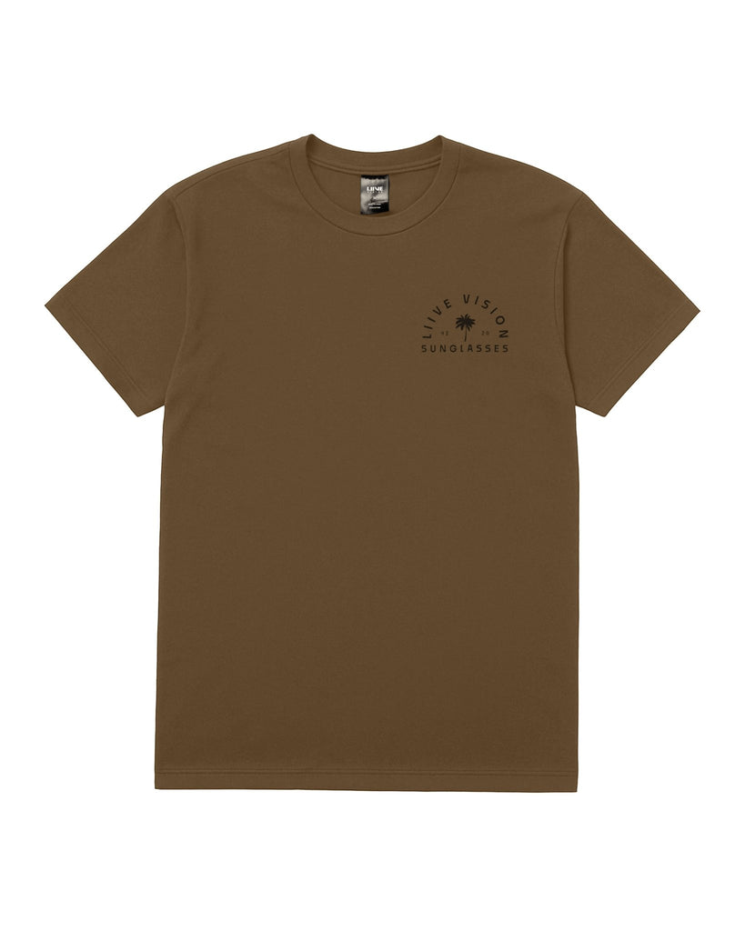 PALM T - SHIRT CHOCOLATE - Liive Vision