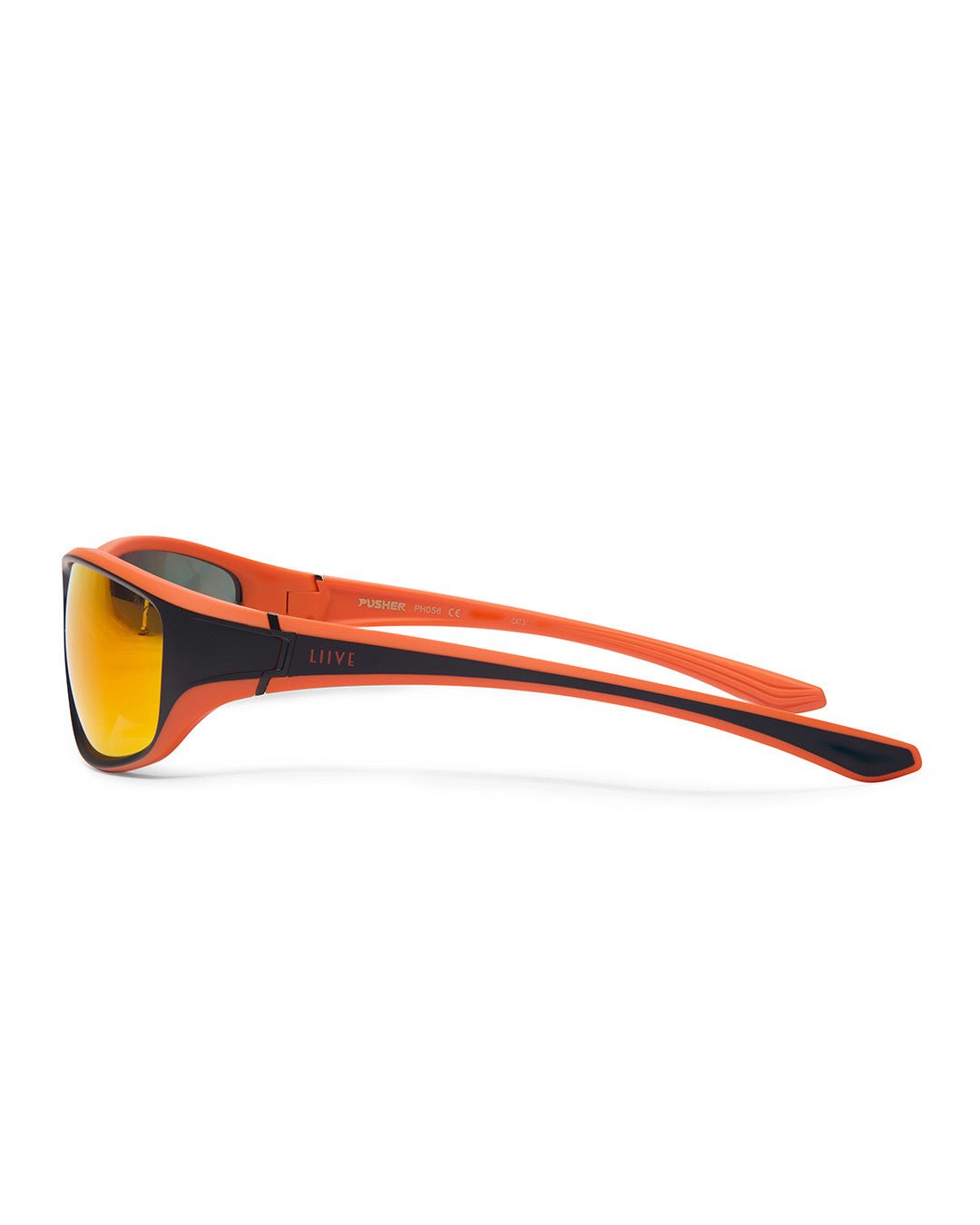 Pusher | MIrror Matt Black Orange | side