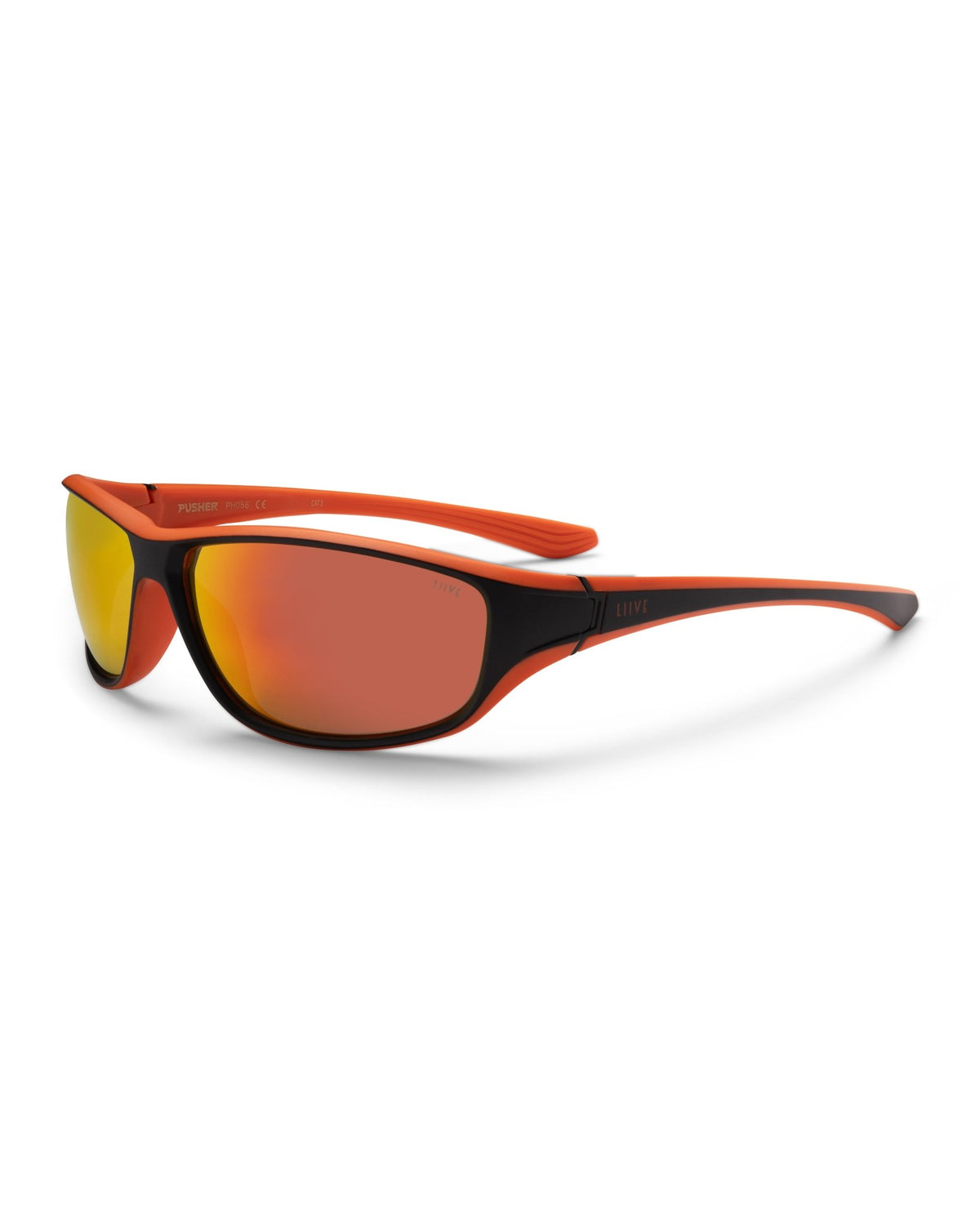 Pusher | MIrror Matt Black Orange | detail