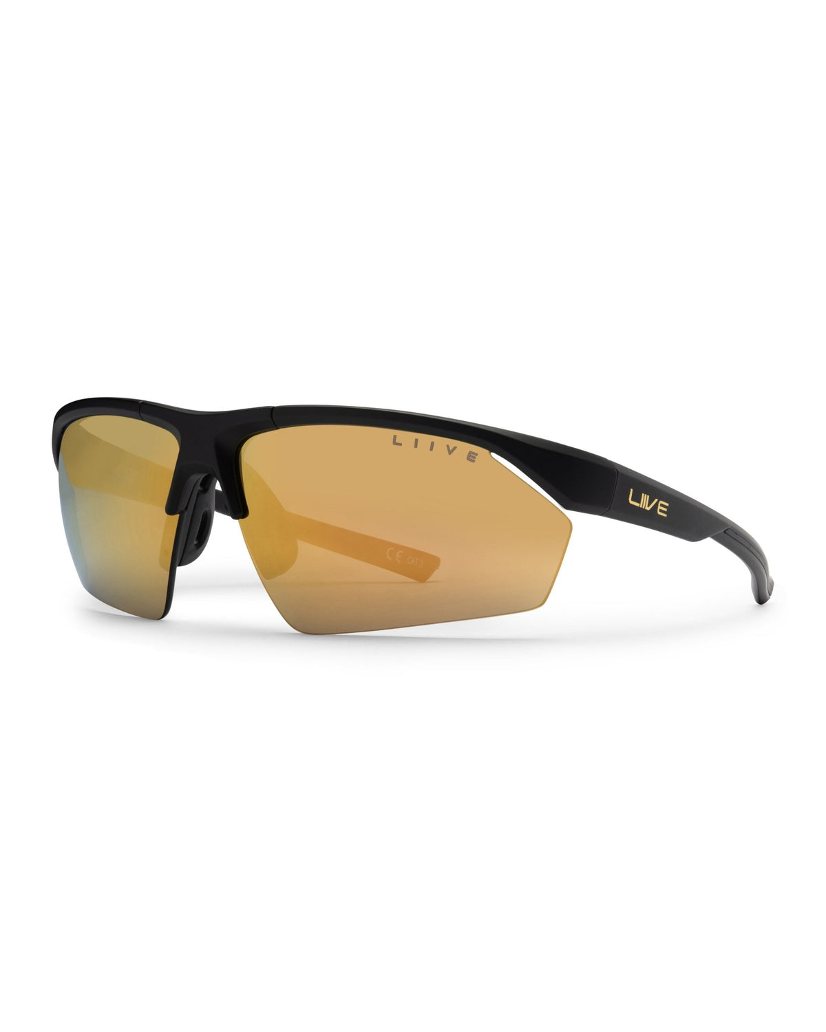 React | Gold Mirror Matt Black | angle