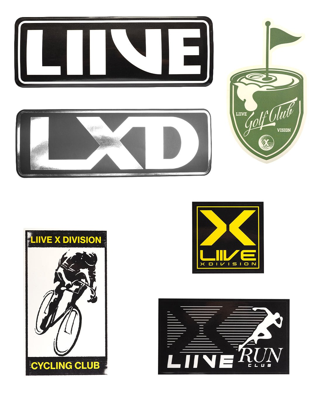 Liive Vision Sticker 6 Pack - Liive Vision