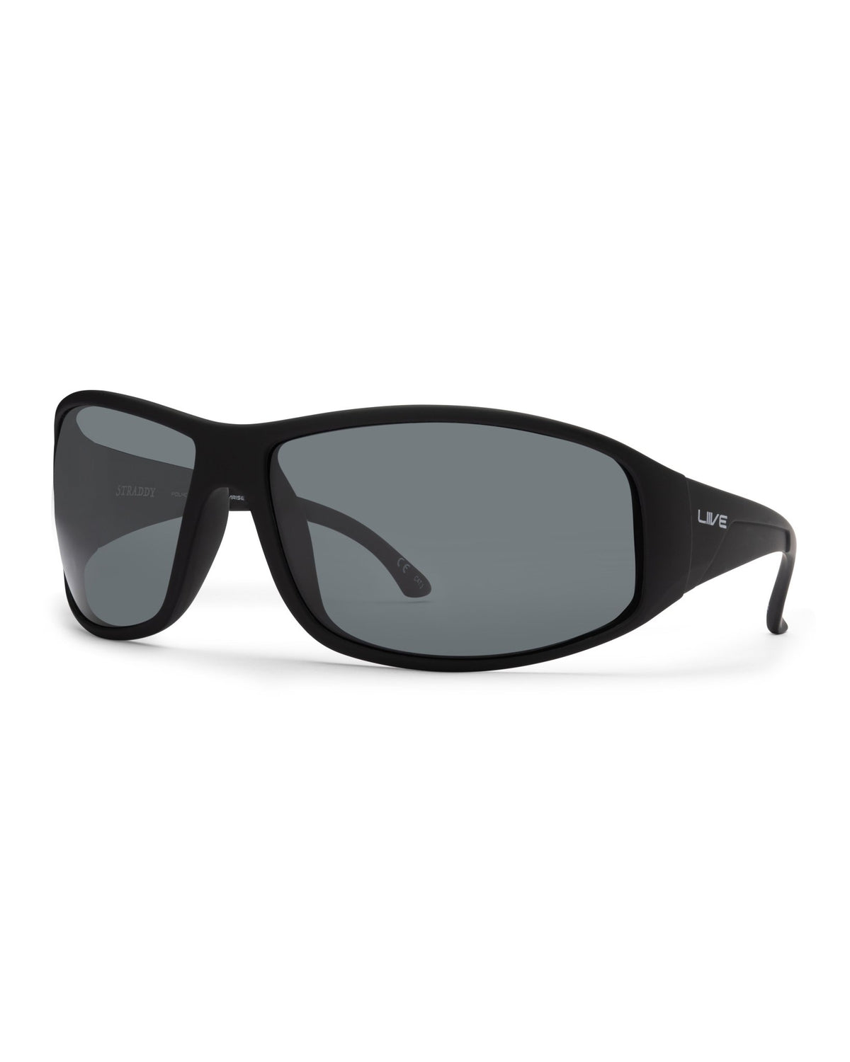 Straddy | Polarised Smoke Matt Black | angle