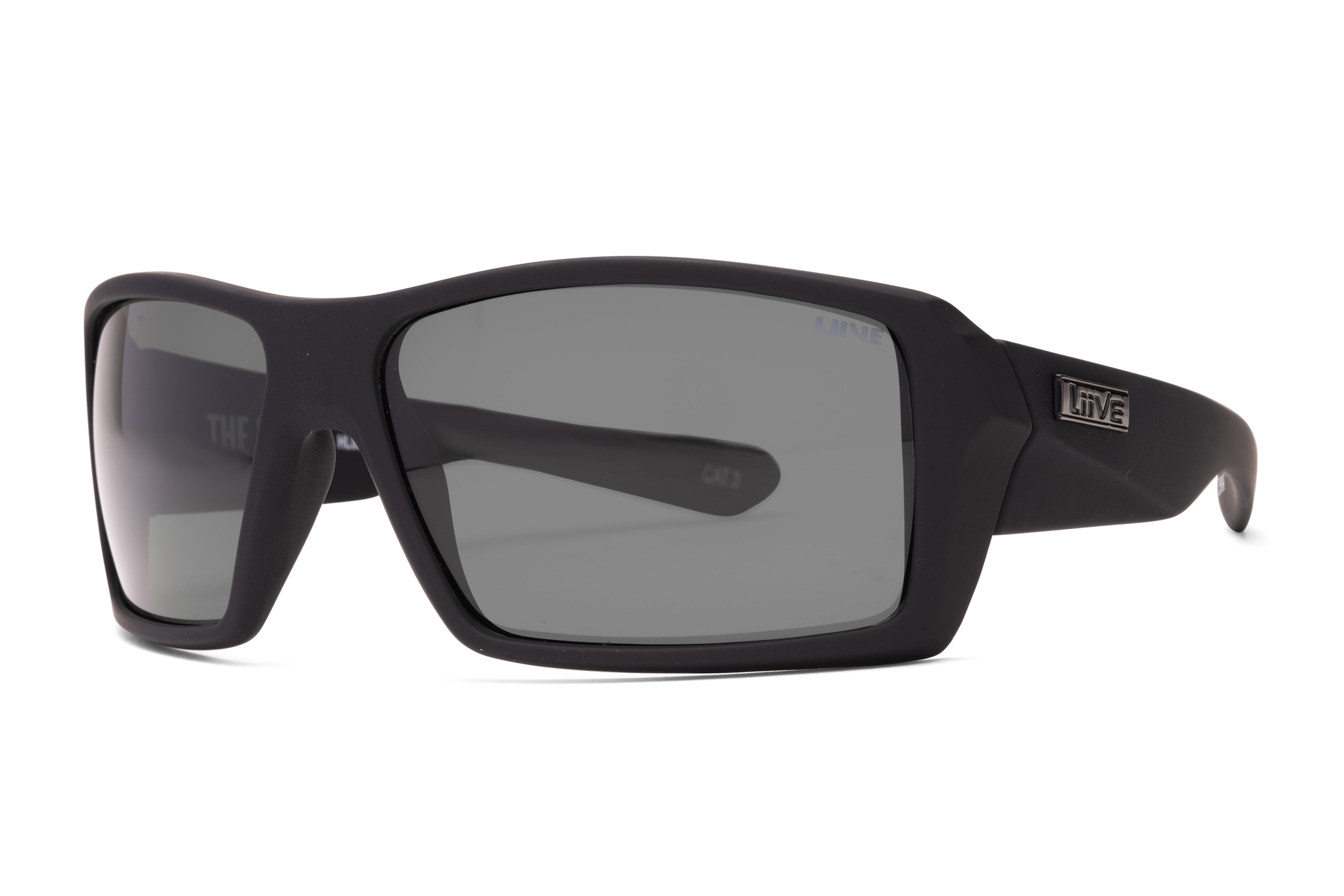 Liive Vision Polarised Sunglasses The Edge Polarised Float Matt Black