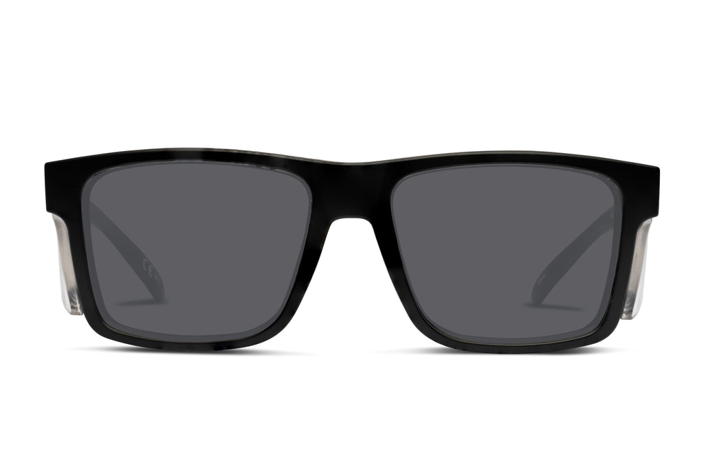 Tradie Safety Polarised Matt Black Clear Blinker Liive Vision