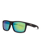 Tuban | Green Mirror Polarised Matt Black | angle