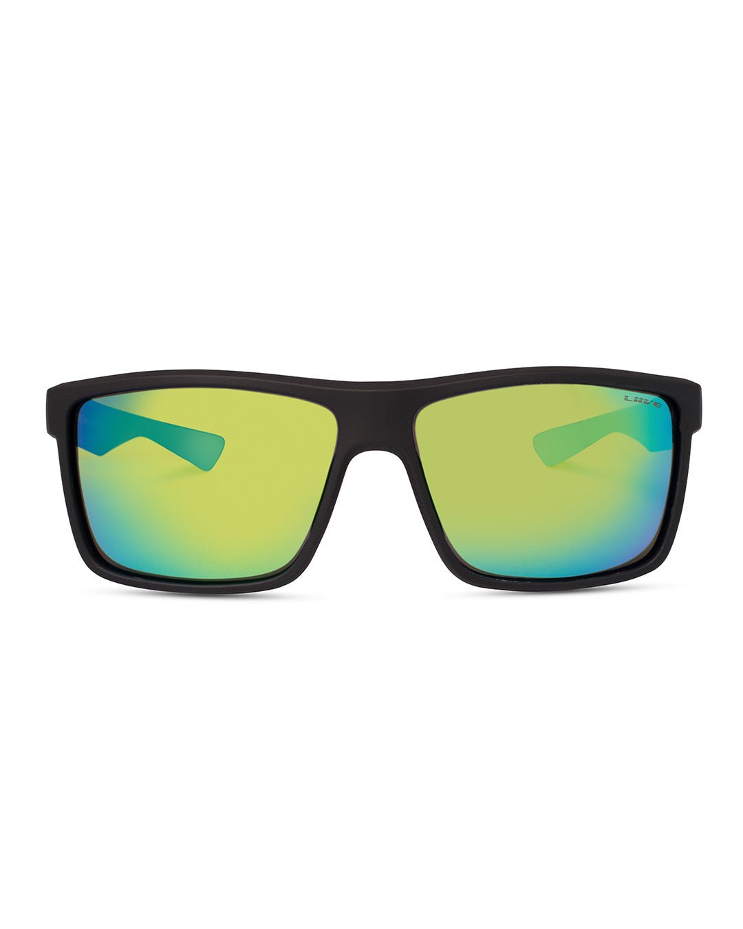 Tuban | Green Mirror Polarised Matt Black | front
