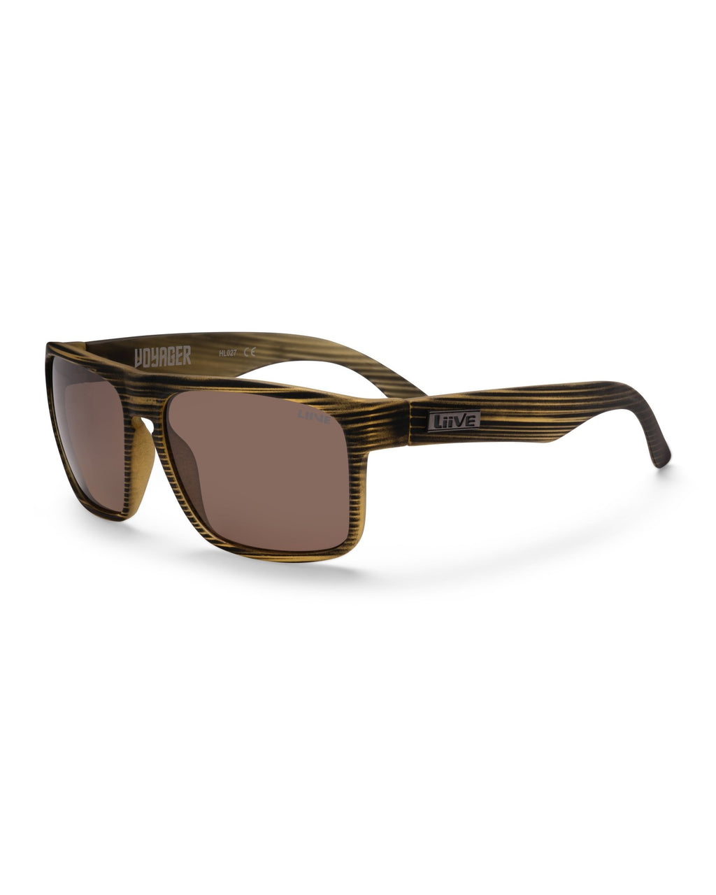 Voyager | Polarised Brown Stripe | detail