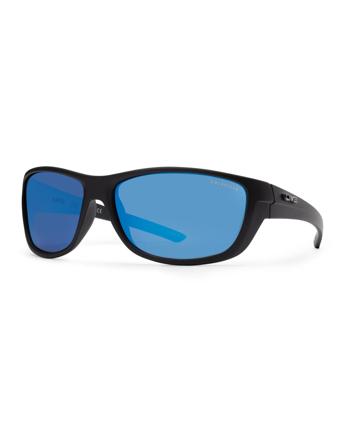 Whiting | Blue Mirror Matt Black | angle