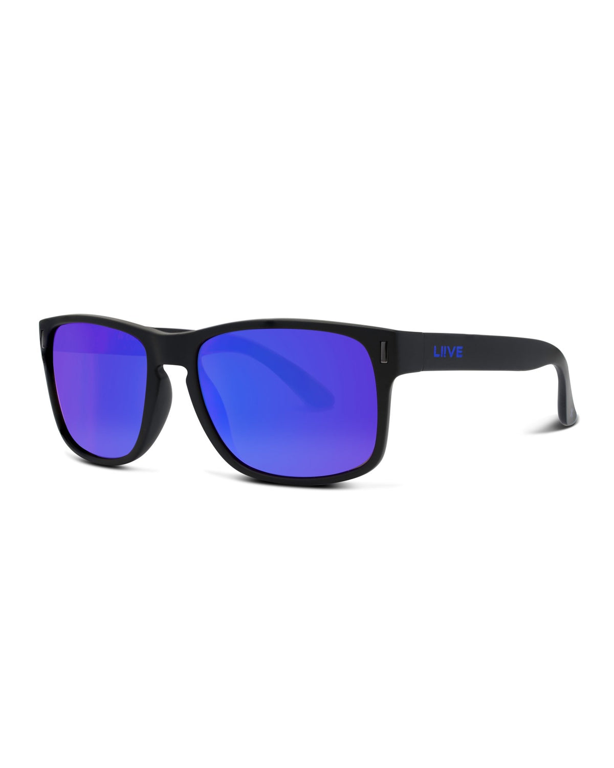 Wolf | Mirror Polarised Matt Black / Blue | angle