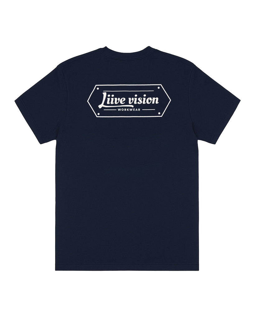 WORKWEAR T - SHIRT - NAVY - Liive Vision